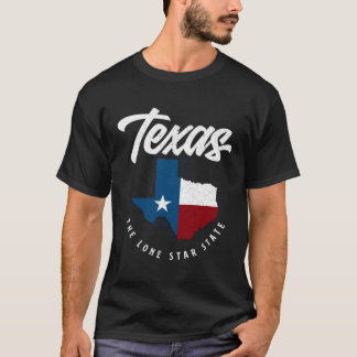 Texas - Texas - Kaart met de Lone Star State T-shirt