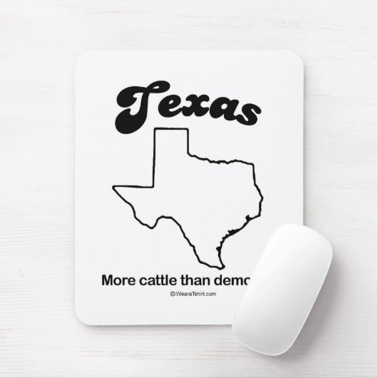 TEXAS - "TEXAS STATE MOTTO" T-shirts en tandwielen Muismat (Met muis)