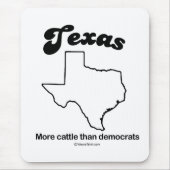 TEXAS - "TEXAS STATE MOTTO" T-shirts en tandwielen Muismat (Voorkant)