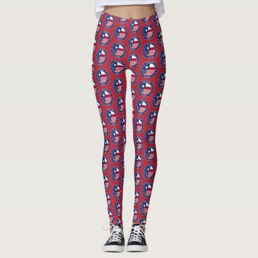 Texas, Texas t-shirt, smog Leggings (Voorkant)