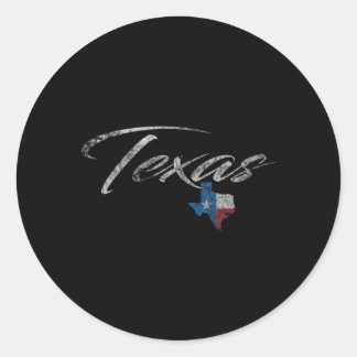 Texas Texas voor TX Ronde Sticker