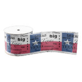 Texas Text Design-with Texas Flag Grosgrain Lint (Spoel)