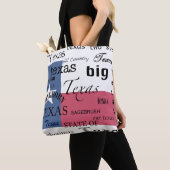 Texas Text Design-with Texas Flag Tote Bag (Dichtbij)