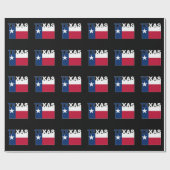 Texas Text Flag Cadeaupapier (Vlak)