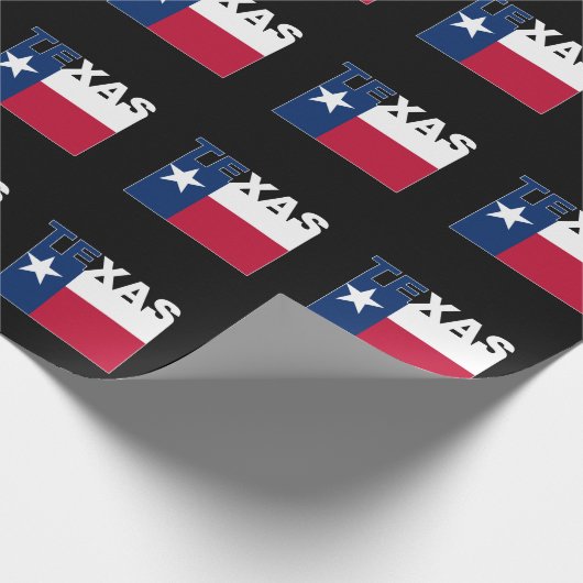 Texas Text Flag Cadeaupapier (Hoek)
