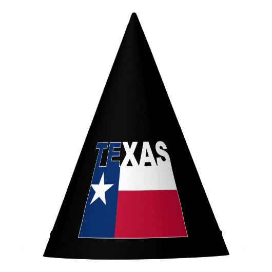 Texas Text Flag Feesthoedjes (Voorkant)
