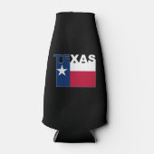 Texas Text Flag Flesjeskoeler (Voorkant)