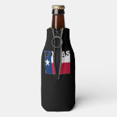 Texas Text Flag Flesjeskoeler (Fles Achterkant)