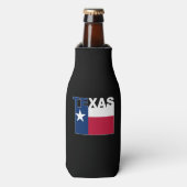 Texas Text Flag Flesjeskoeler (Fles Voorkant)