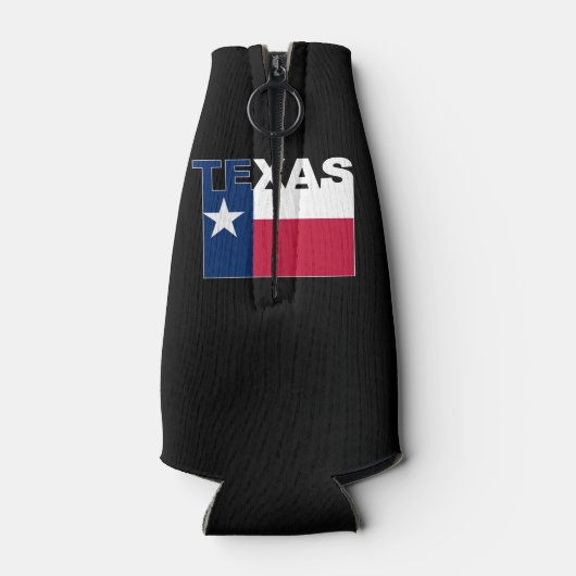 Texas Text Flag Flesjeskoeler (Achterkant)