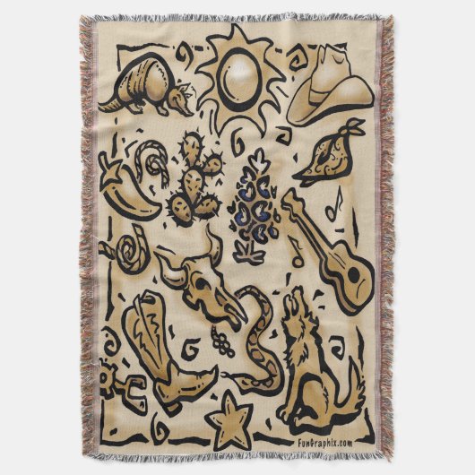 Texas Thangs Deken (Voorkant Verticaal)