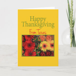 Texas Thanksgiving Kaart