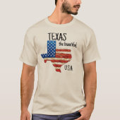 TEXAS the beautiful USA T-shirt (Voorkant)