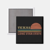texas the lone star classic sunset style magneet (Voorkant / Achterkant)