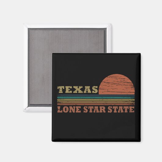 texas the lone star classic sunset style magneet (Voorkant / Achterkant)
