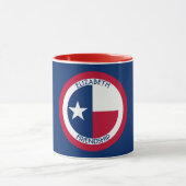 Texas The Lone Star Personalized Flag Mok (Midden)