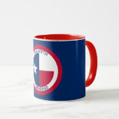 Texas The Lone Star Personalized Flag Mok (Voorkant rechts)