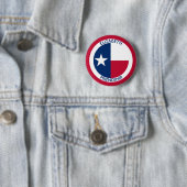 Texas The Lone Star Personalized Flag Ronde Button 5,7 Cm (In situ)