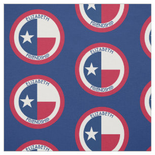 Texas The Lone Star Personalized Flag Stof