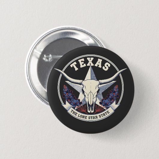 Texas: The Lone Star State Ronde Button 5,7 Cm (Voorkant /achterkant)