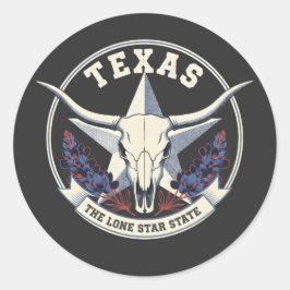 Texas: The Lone Star State Ronde Sticker