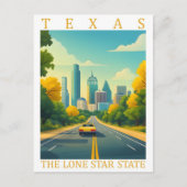 Texas the Lone Star State USA Travel Place Briefkaart (Voorkant)
