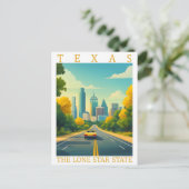 Texas the Lone Star State USA Travel Place Briefkaart (Staand voorkant)