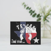 Texas The Long Star State Crossed Pistols Souvenir Briefkaart (Staand voorkant)