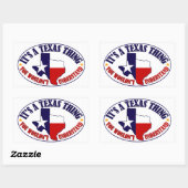 Texas Thing Rechthoekige Sticker (Vel)