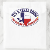 Texas Thing Rechthoekige Sticker (Tas)
