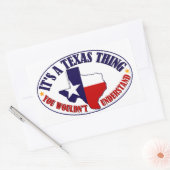 Texas Thing Rechthoekige Sticker (Envelop)