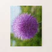 Texas Thistle Wildflower Bloem Puzzel (Verticaal)