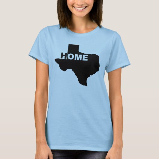 Texas Thuis Weg Van Huis T-shirts (Voorkant)