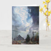 Texas Thunderstorm Wenskaart Kaart (Gele Bloem)