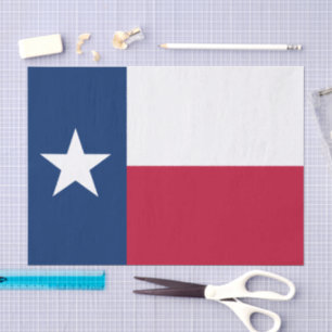 Texas tissuepapier, Texas vlag tissuepapier