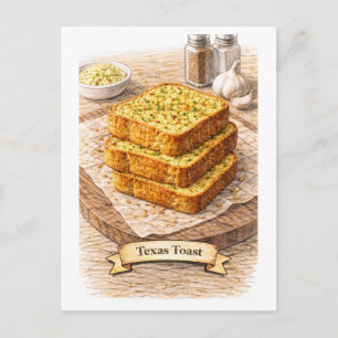 Texas Toast (Amerikaanse voedsel serie) Briefkaart