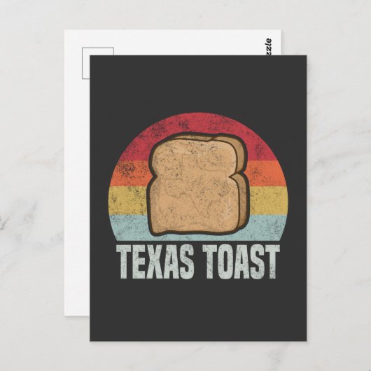 Texas toast Retro jaren 1970 Briefkaart (Voorkant / Achterkant)