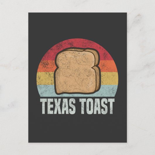 Texas toast Retro  jaren 1970 Briefkaart (Voorkant)
