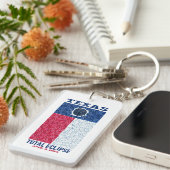 Texas Total Eclipse Acryl Sleutelhanger (Voorkant Rechts)