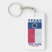Texas Total Eclipse Acryl Sleutelhanger (Voorkant)