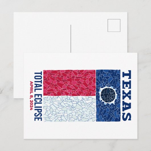 Texas Total Eclipse-Briefkaart Briefkaart (Voorkant / Achterkant)