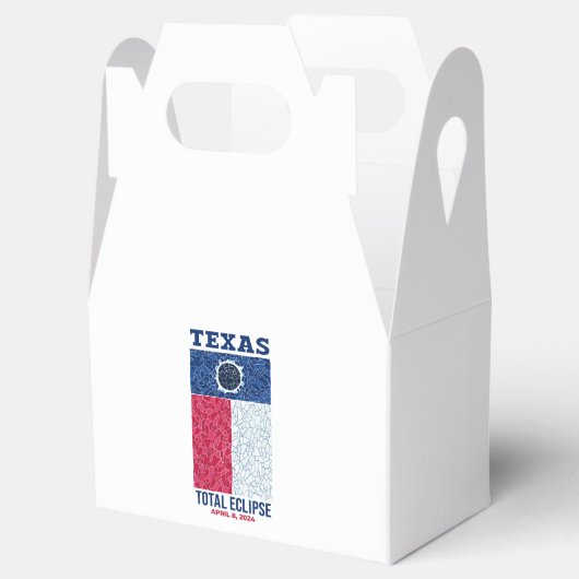 Texas Total Eclipse Favor Box Bedankdoosjes (Geopend)
