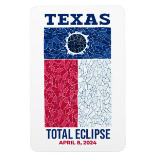 Texas Total Eclipse Flexibele fotomagneet Magneet