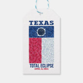 Texas Total Eclipse Gift Labels Cadeaulabel (Achterkant)