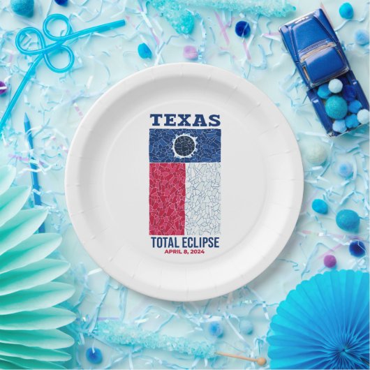 Texas Total Eclipse Paper Borden Papieren Bordje (Feest)