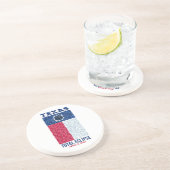 Texas Total Eclipse Stone Onderzetter, ronde zands Zandsteen Onderzetter (Zijkant)