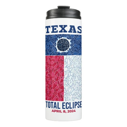 Texas Total Eclipse Thermal Tumbler Thermosbeker (Voorkant)
