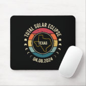 Texas Total Solar Eclipse 2024 Amerikaanse totalit Muismat (Met muis)