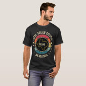 Texas Total Solar Eclipse 2024 Amerikaanse totalit T-shirt (Voorkant volledig)