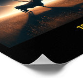Texas Total Solar Eclipse 2024 Herdenkingsdag Astr Poster (Hoek)